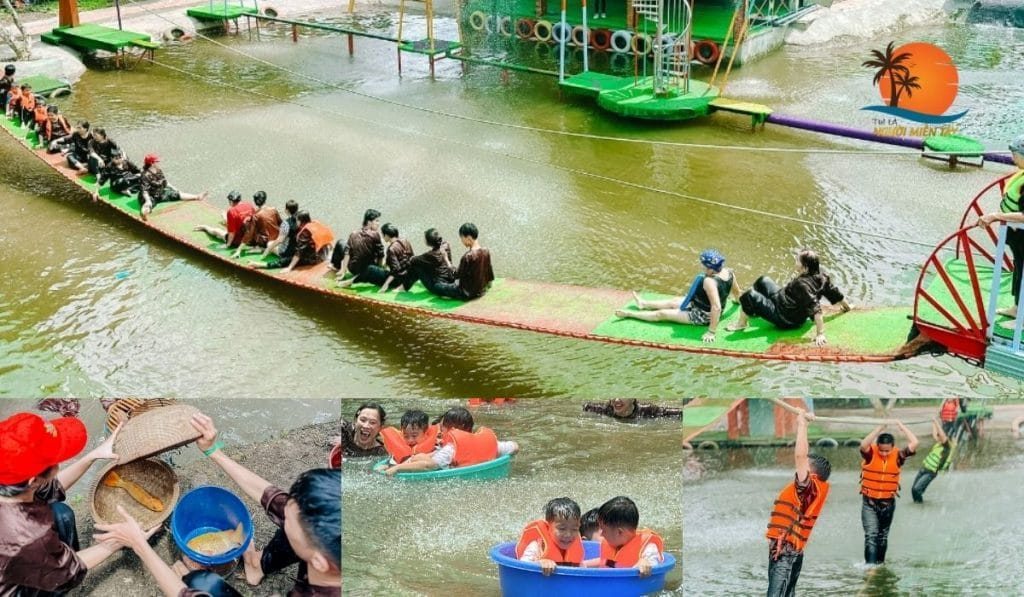 Khu trò chơi dân gian tại làng sinh thái đá nổi Cần Thơ