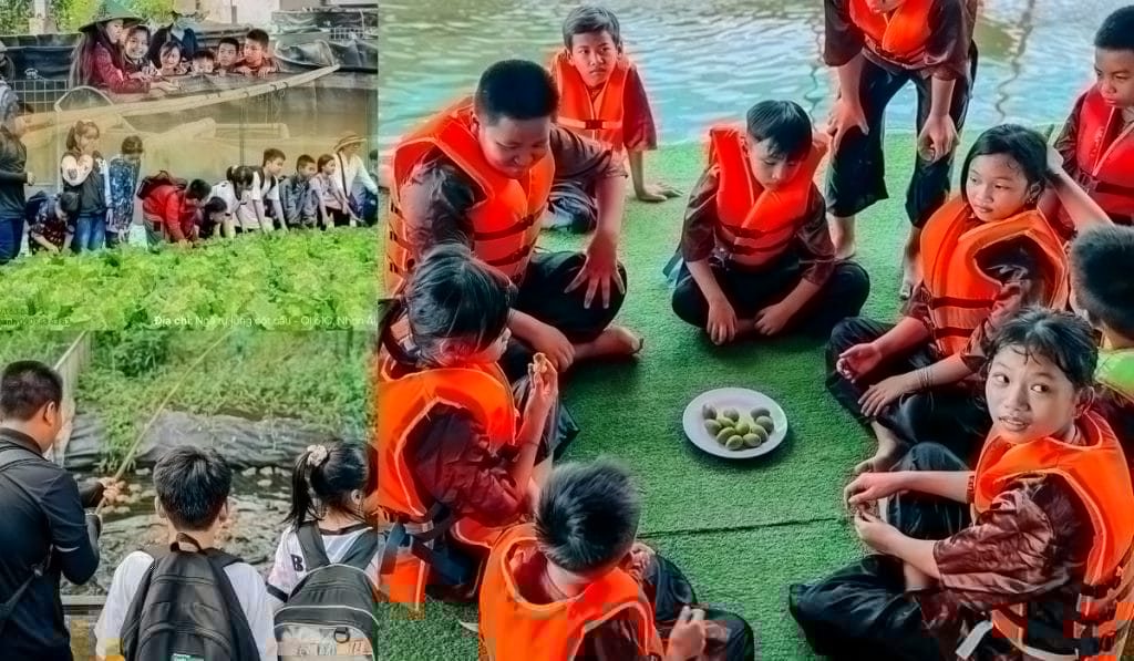 Trải nghiệm làm nông dân thứ thiệt  tại làng sinh thái đá nổi Cần Thơ