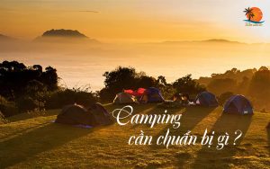 chuẩn bị cho buổi camping