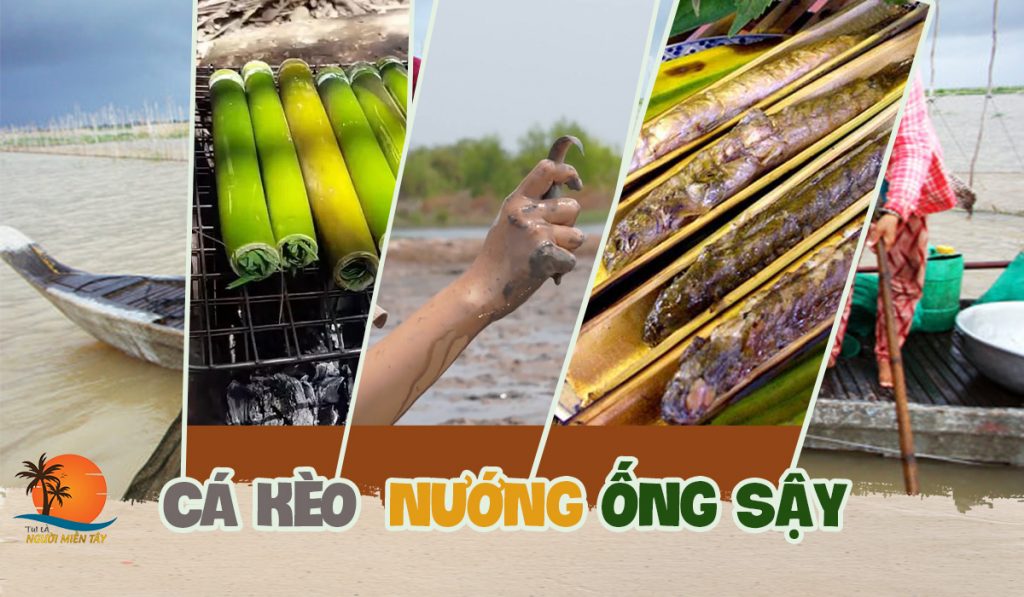 cá kèo nướng ống sậy