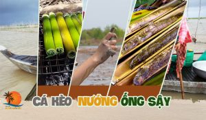 cá kèo nướng ống sậy