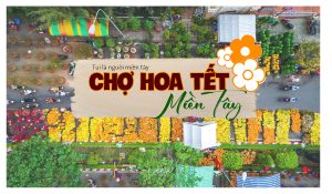 Chợ hoa Tết ở miền Tây