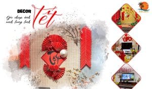 Decor trang trí góc tết trong nhà đơn giản