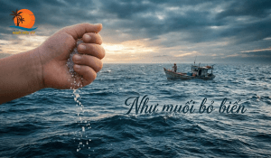 Như muối bỏ biển là gì